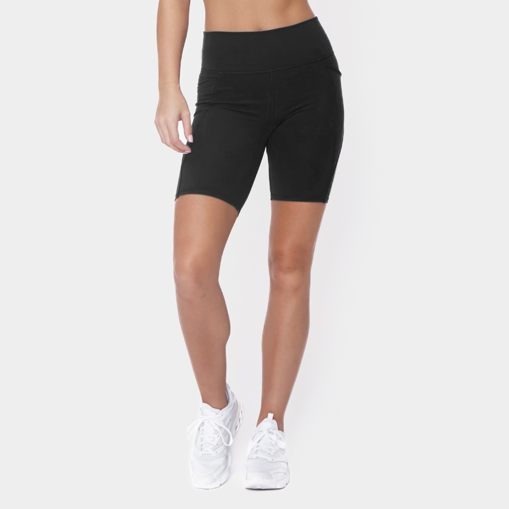 Senita Athletics Classic Black Bike Shorts